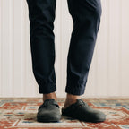 The Apres Pant in Navy Twist Jaspe Twill