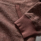 The Apres Zip Hoodie in Merlot French Terry Twill