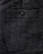 The Apres Pant in Heather Coal Quilted Jersey