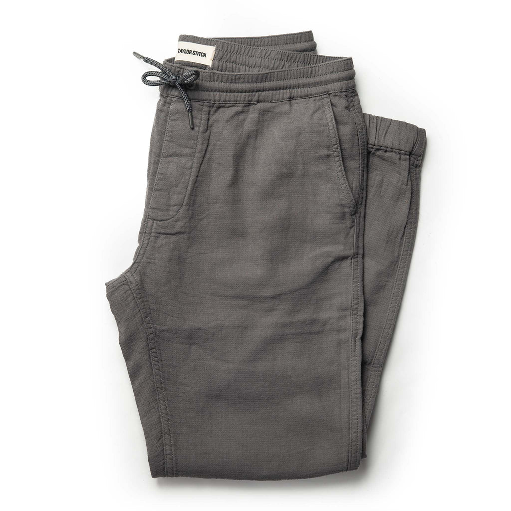 The Apres Pant in Charcoal Double Cloth ('21)
