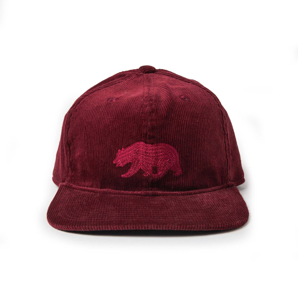 The Ball Cap in Burgundy Cord