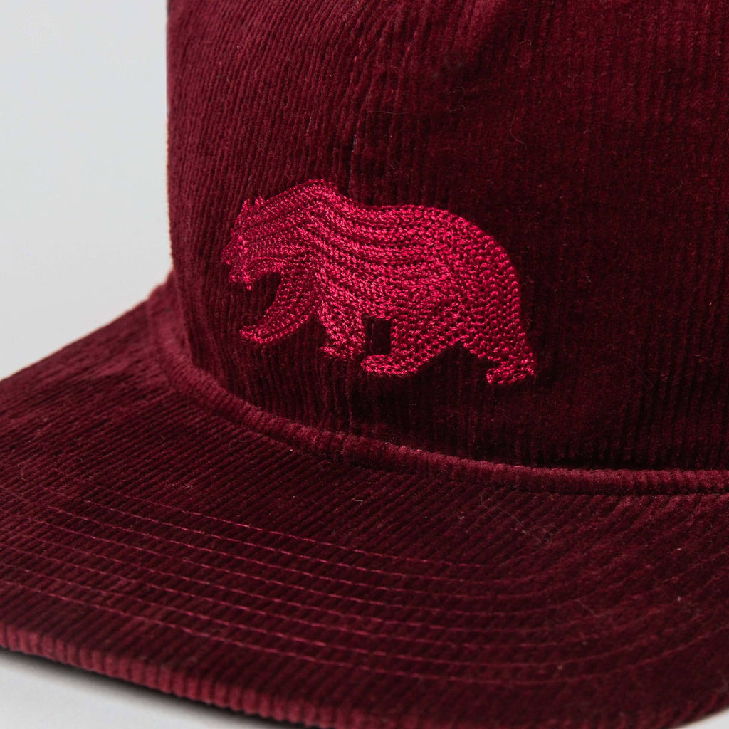 The Ball Cap in Burgundy Cord