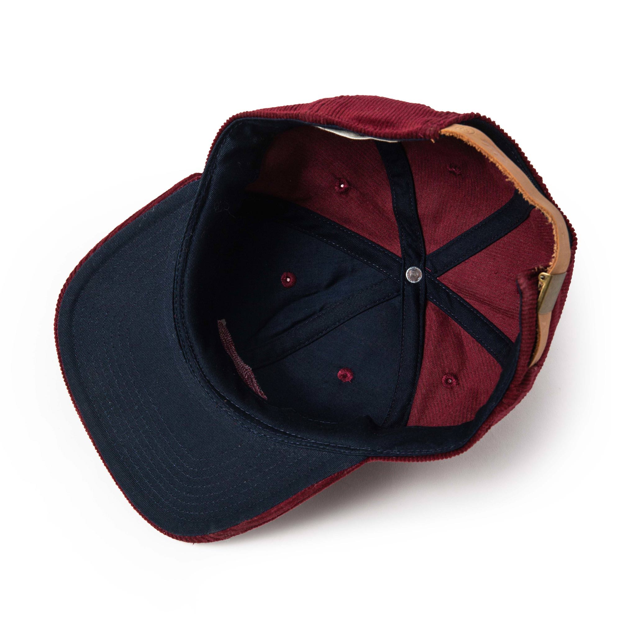 The Ball Cap in Burgundy Cord