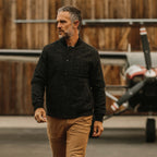 The Bomber Jacket in Charcoal Wool