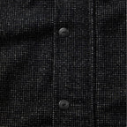 The Bomber Jacket in Charcoal Wool