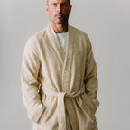 The Apres Robe in Natural Sashiko