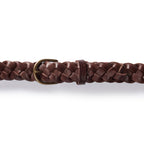 The Braided Belt in Dark Brown