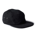 The 5-Panel Cap in Heather Coal Wool Blend