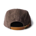 The 5-Panel Cap in Heather Sable Wool Blend