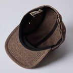 The 5-Panel Cap in Heather Sable Wool Blend