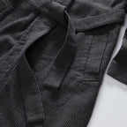 The Apres Robe in Charcoal Sashiko