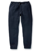 The Apres Pant in Heather Midnight Quilted Jersey