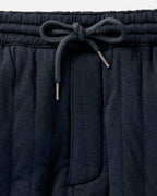 The Apres Pant in Heather Midnight Quilted Jersey