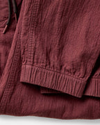 The Apres Pant in Burgundy Double Cloth