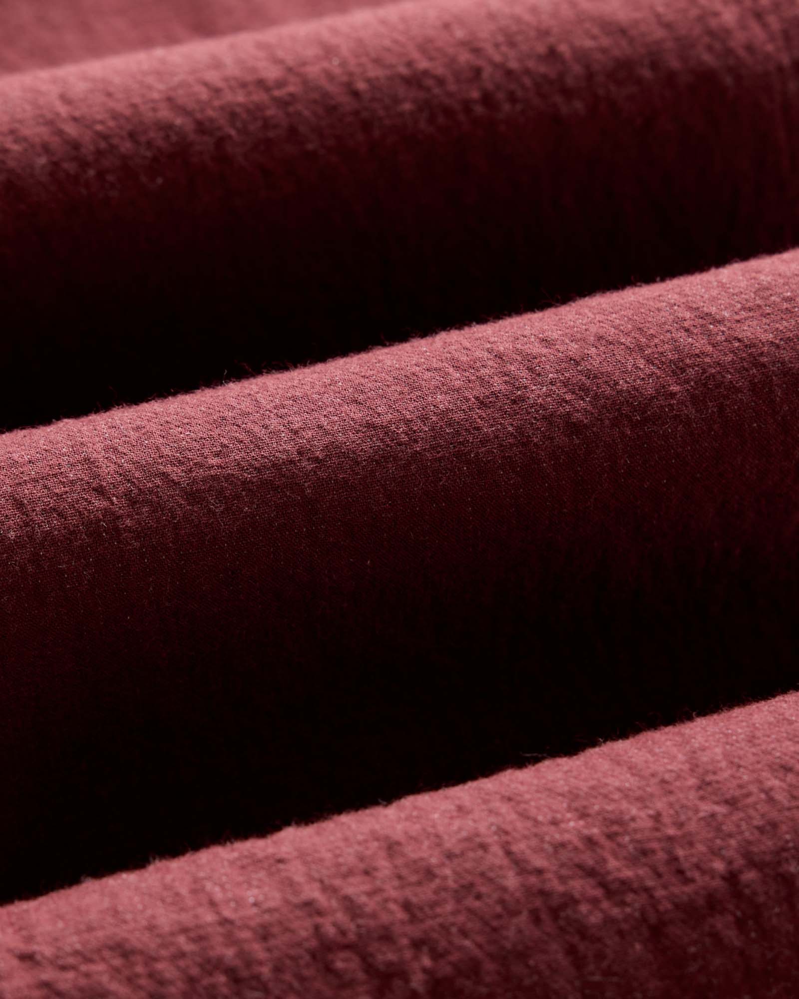 The Apres Pant in Burgundy Double Cloth