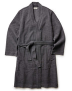 The Apres Robe in Charcoal Sashiko