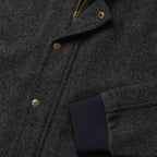 The Bomber Jacket in Charcoal Wool