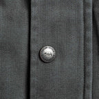 The Bomber Jacket in Washed Slate Herringbone
