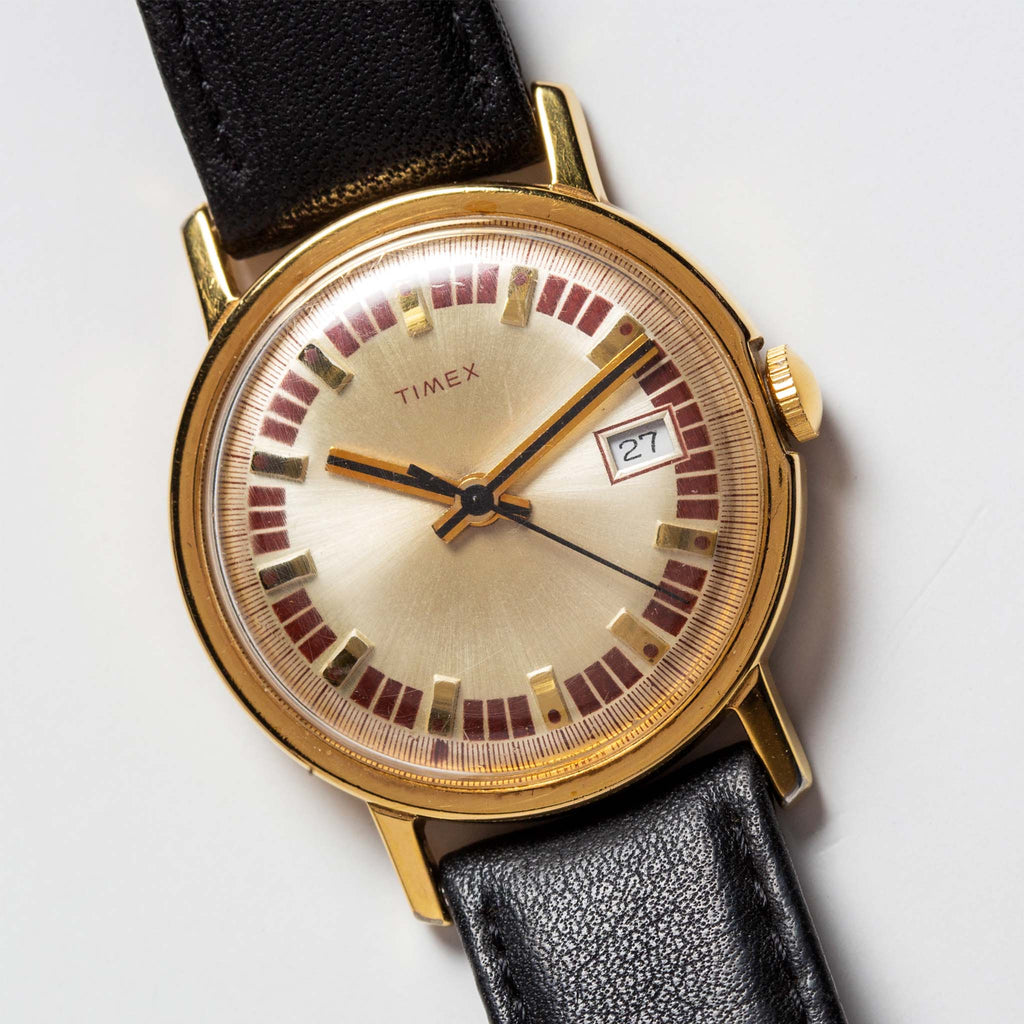 1974 Timex Mercury Calendar Gold