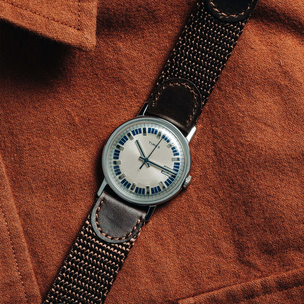 1974 Timex Mercury Calendar Silver
