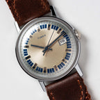 1974 Timex Mercury Calendar Silver