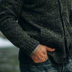 The Bomber Sweater in Black Sesame