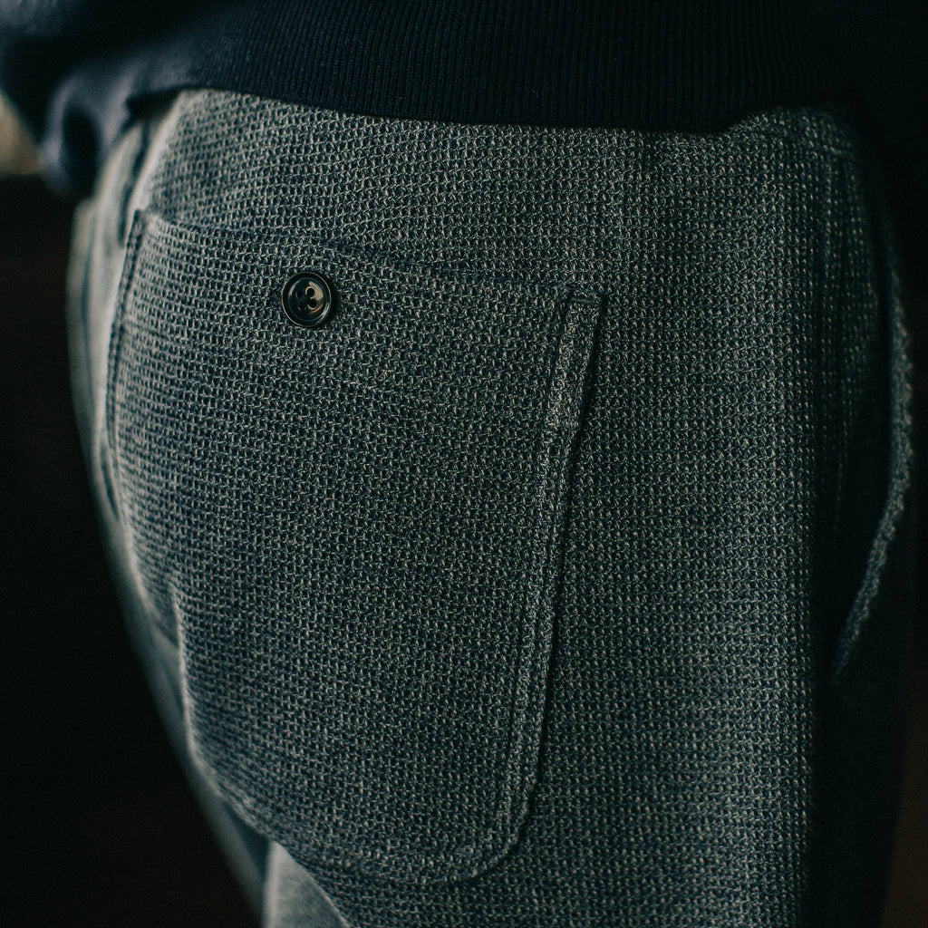 The Apres Pant in Charcoal Waffle