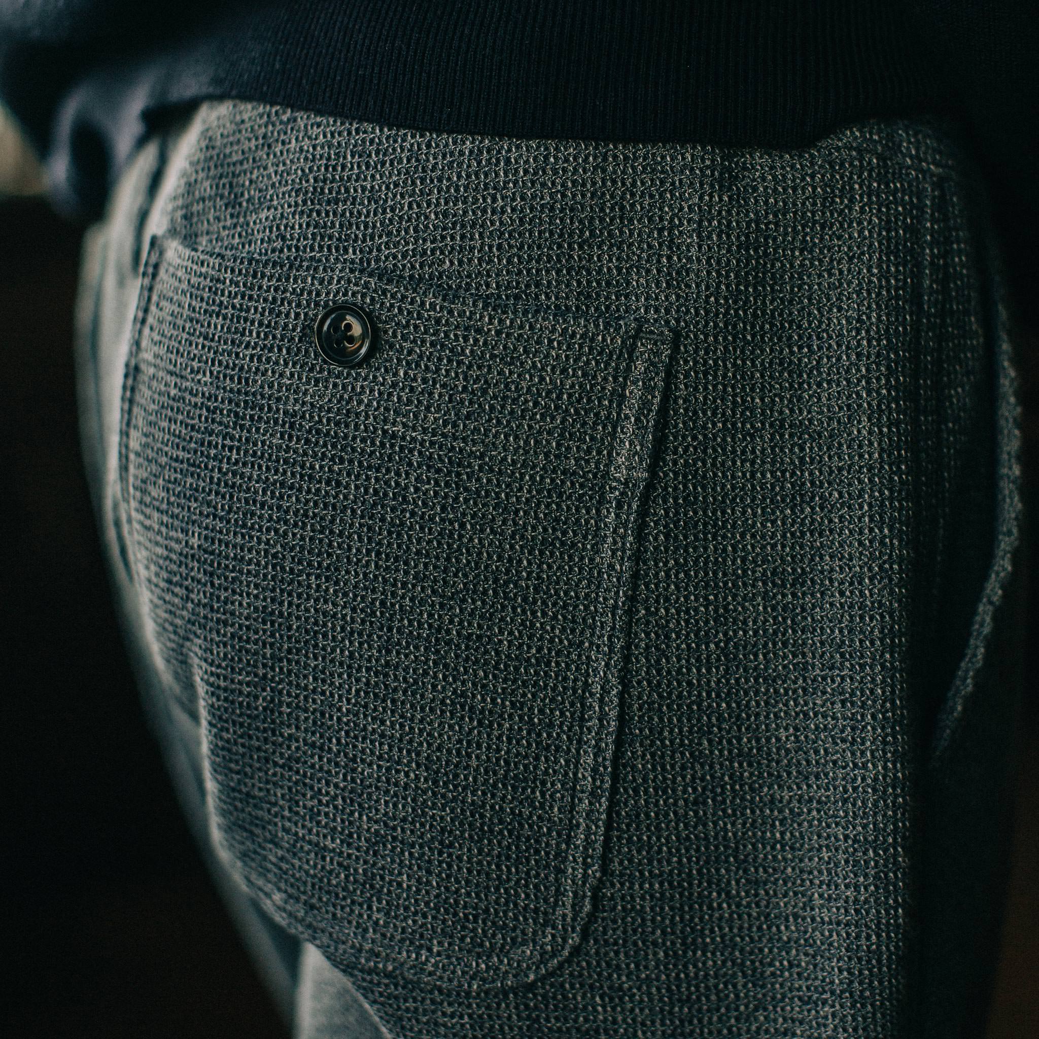 The Apres Pant in Charcoal Waffle