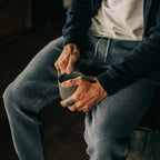 The Apres Pant in Charcoal Waffle