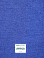 Joy Cotton Crinkle Trouser - Cobalt Blue