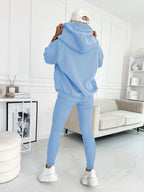 (S-5XL) Plus Size Hooded Casual and Comfortable Sweatshirt Three-piece Suit