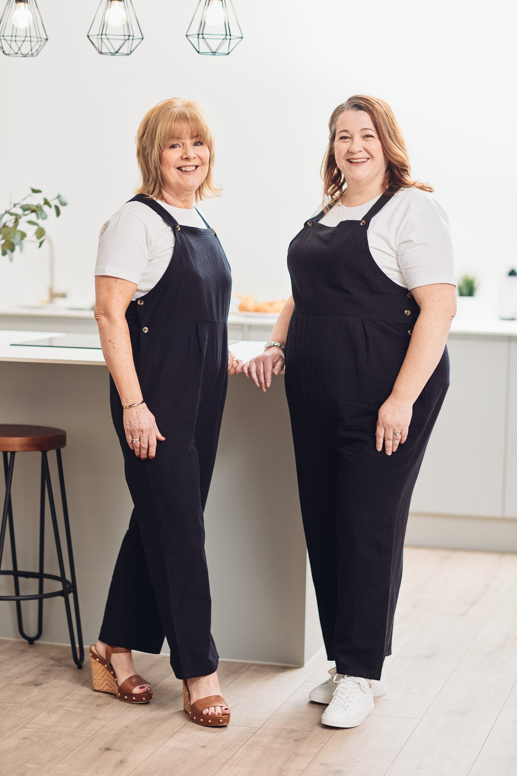 Kathleen - Relaxed Dungaree - Black