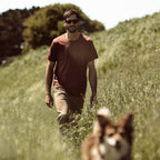 The Antoni Tee in Heather Brick