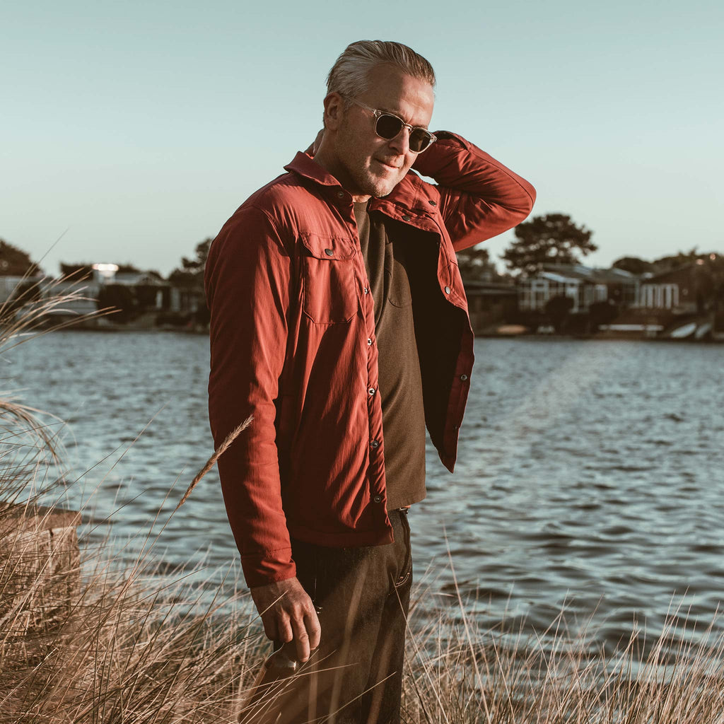 The Albion Jacket in Burgundy