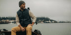 The Anchorage Vest in Charcoal Dry Wax
