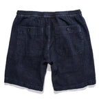 The Après Short in Indigo Crepe