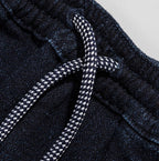 The Après Short in Indigo Crepe