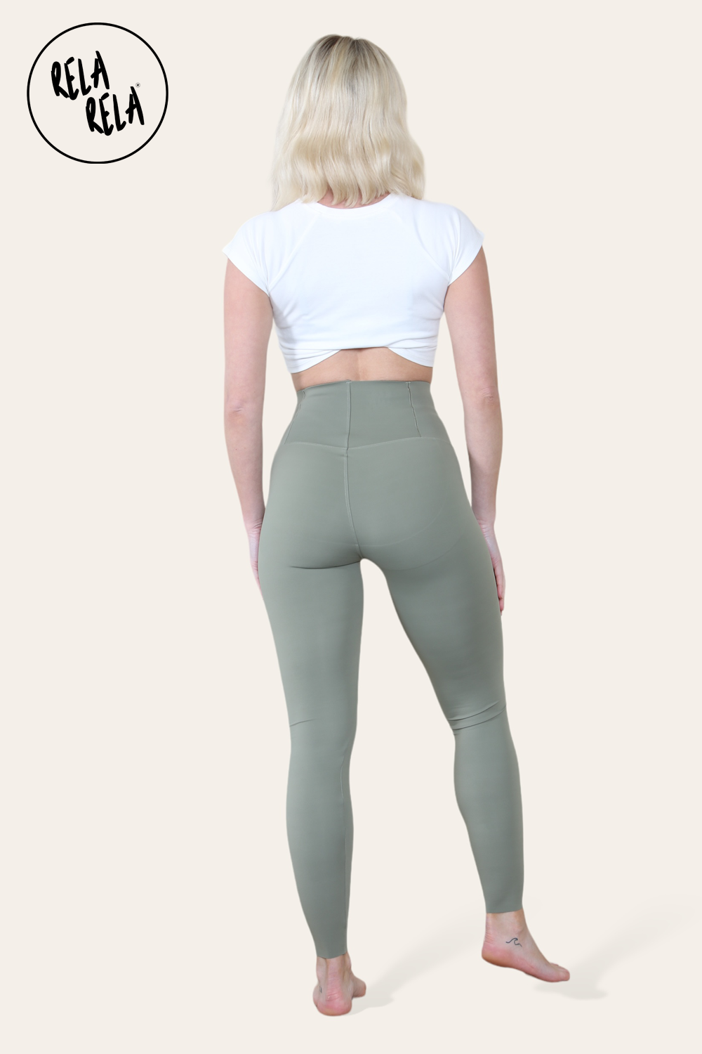 High Waisted Sculpting Leggings in Olive