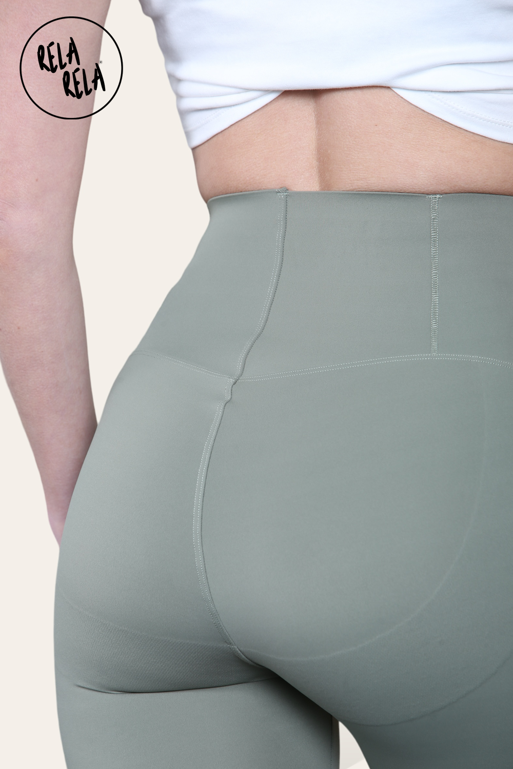 High Waisted Sculpting Leggings in Olive