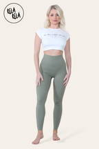 High Waisted Sculpting Leggings in Olive
