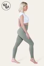 High Waisted Sculpting Leggings in Olive