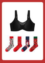 (Xmas Gift Box) Mesh Minimizer Bra