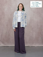 Celia Crinkle Trouser - Washed Navy