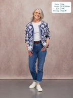 Elaine Embroidered Jacket - Reversible Navy