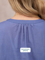 Frankie Embroidered Top - Blue