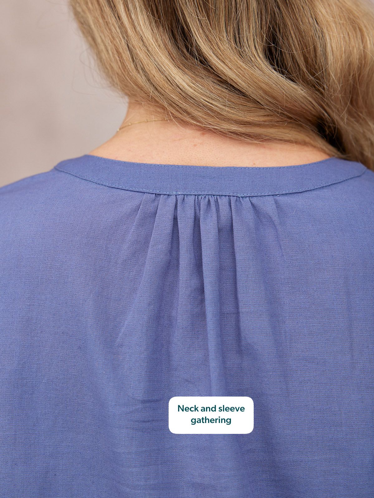 Frankie Embroidered Top - Blue