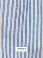 Joan Bow Strap Dress - Blue & White Stripe