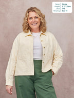 Lizzie Embroidered Summer Jacket - Cream