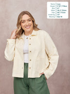 Lizzie Embroidered Summer Jacket - Cream