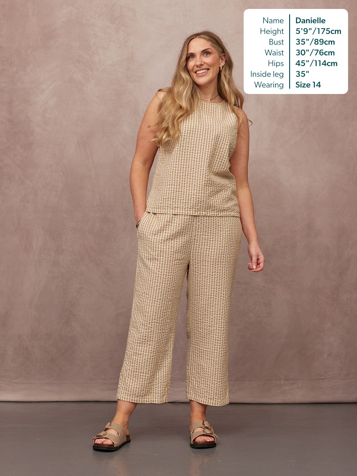 Rhianna Culotte - Brown Gingham